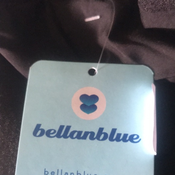 Black wide collar double button trench coat. Size SMALL - Picture 10 of 14